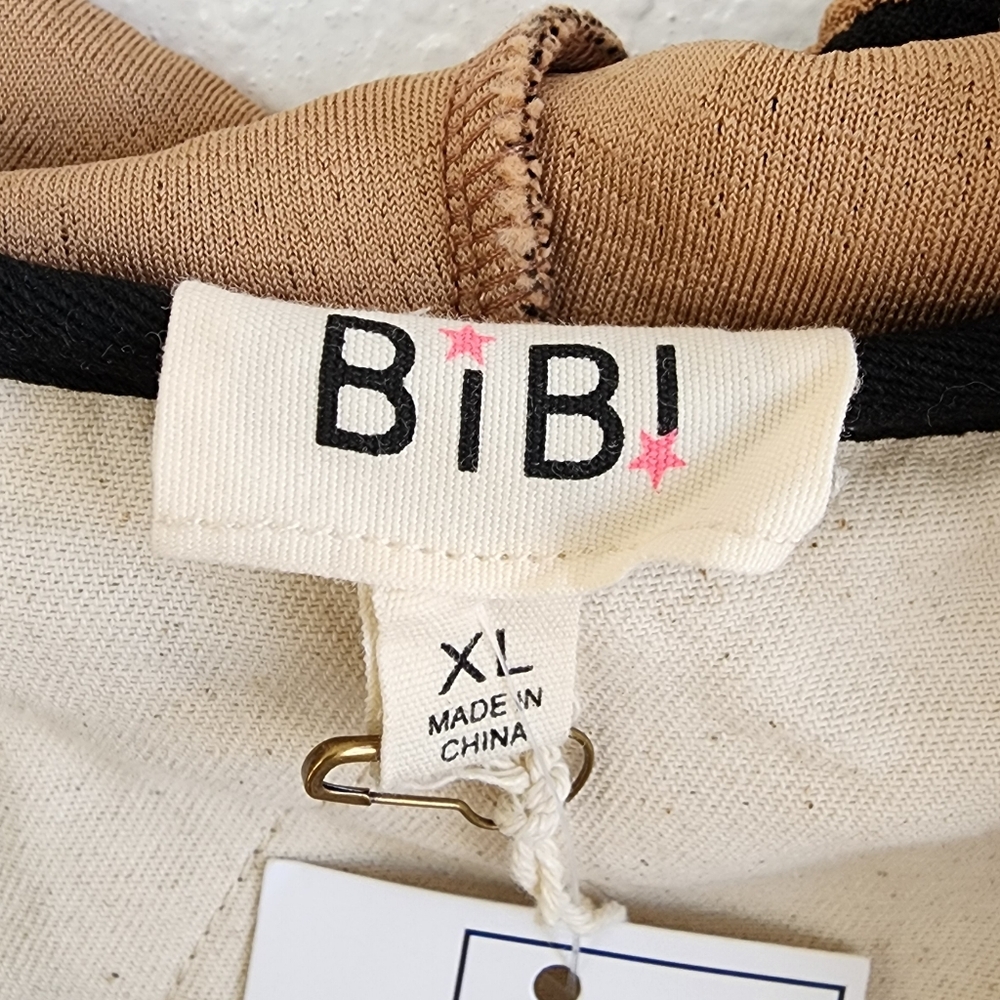 Bibi NWT Day Break Leopard Jacket Spatchwork Star… - image 6